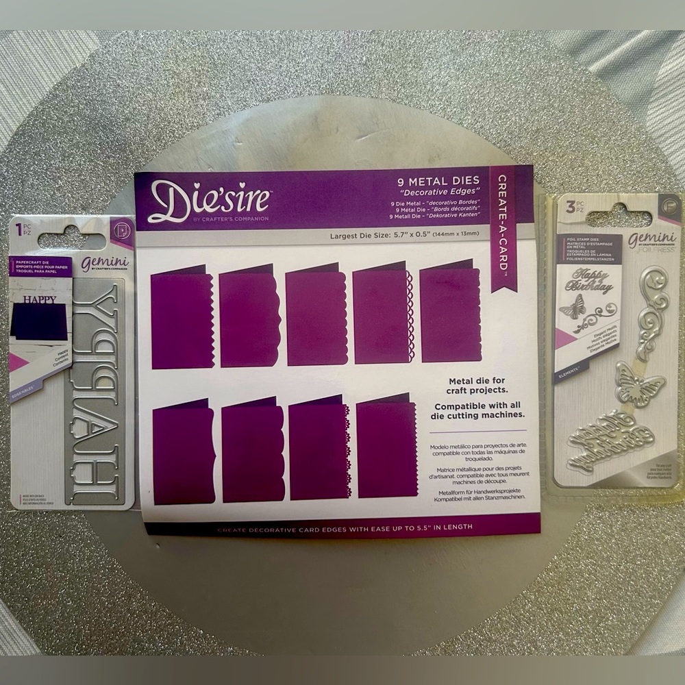 Edge die set